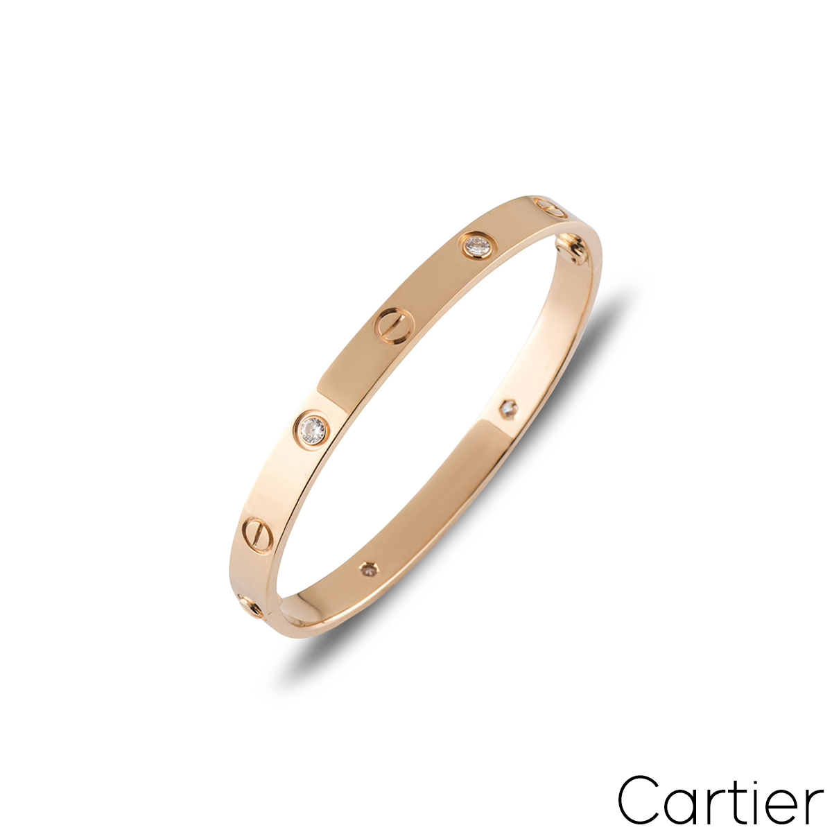Cartier Love Bracelet Rose Gold Half 